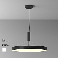 Maytoni Technical Zon Потолочный светильник цвет: черный C032CL-90W3K-RD-B