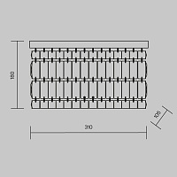 Maytoni Modern Dune Настенный светильник (бра) цвет: золото DIA005WL-02G