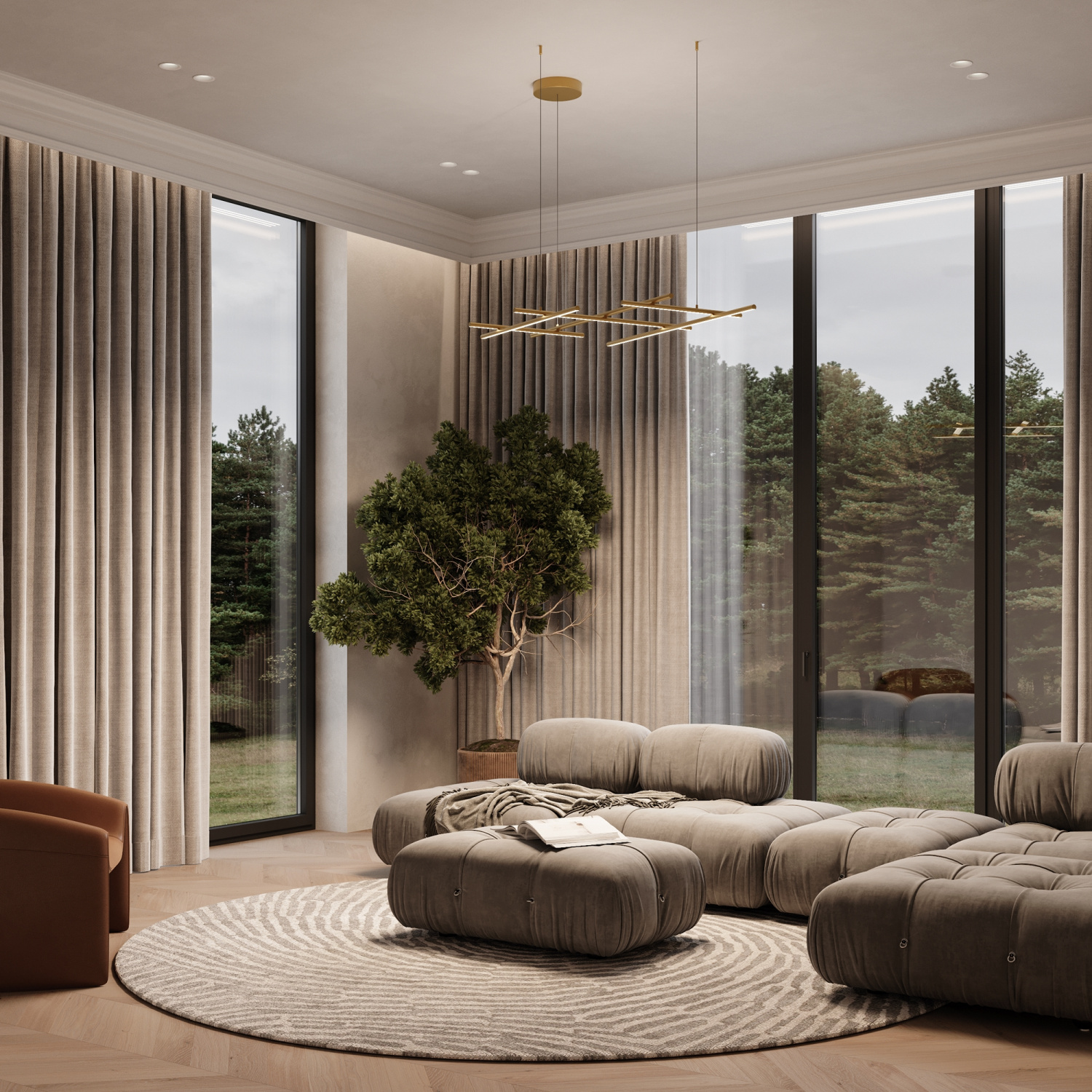 Maytoni Modern Radiance Подвесной светильник цвет: золото MOD278PL-L86G3K