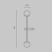Maytoni Modern Touch Настенный светильник (бра) цвет: латунь MOD285WL-L10BS3K
