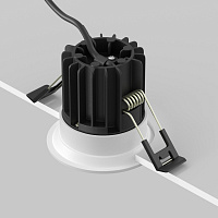 Maytoni Technical Round Встраиваемый светильник цвет: белый DL058-7W4K-W