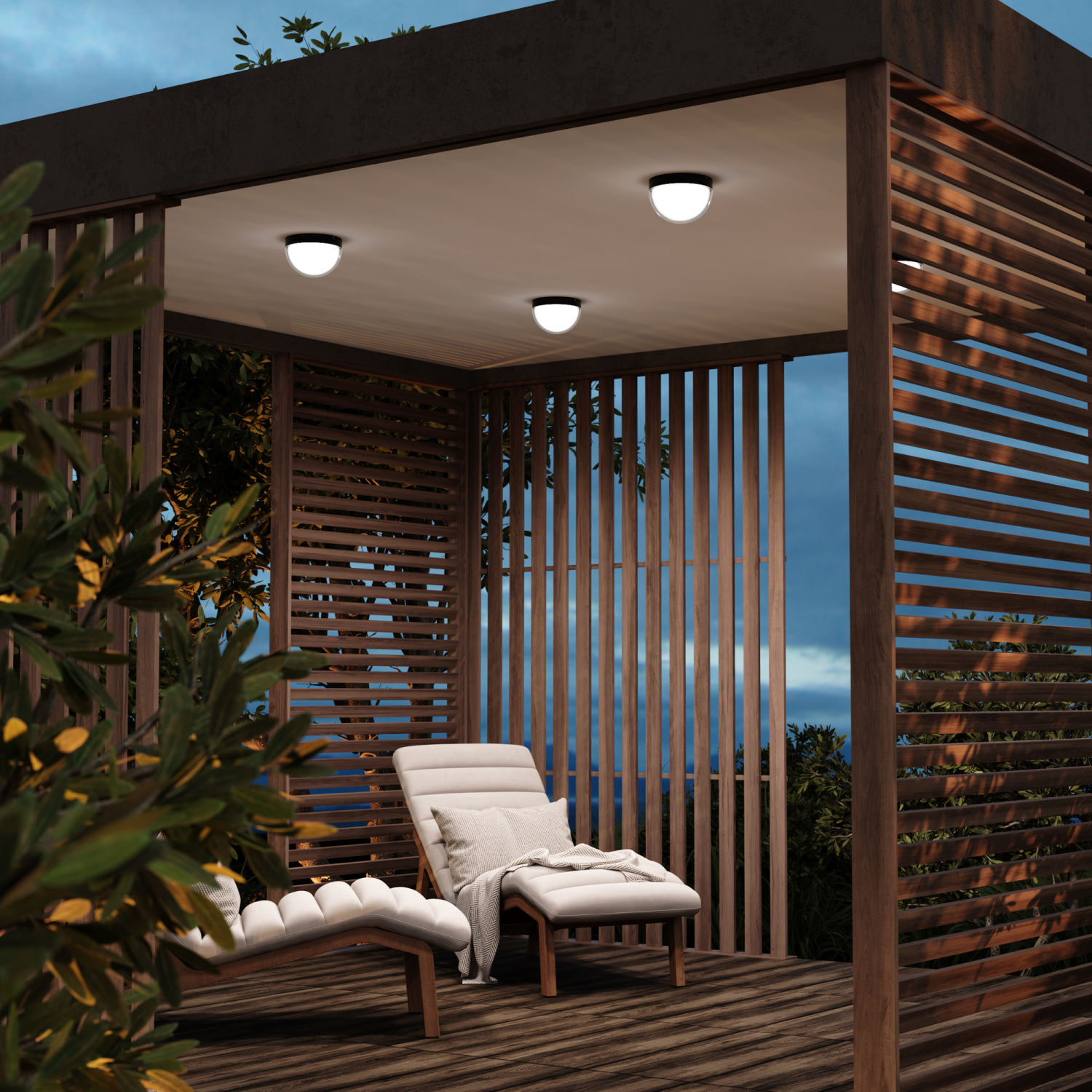 Maytoni Outdoor Mon Потолочный светильник цвет: графит O438CL-L12GF3K
