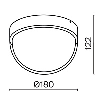 Maytoni Outdoor Mon Потолочный светильник цвет: графит O438CL-L12GF3K
