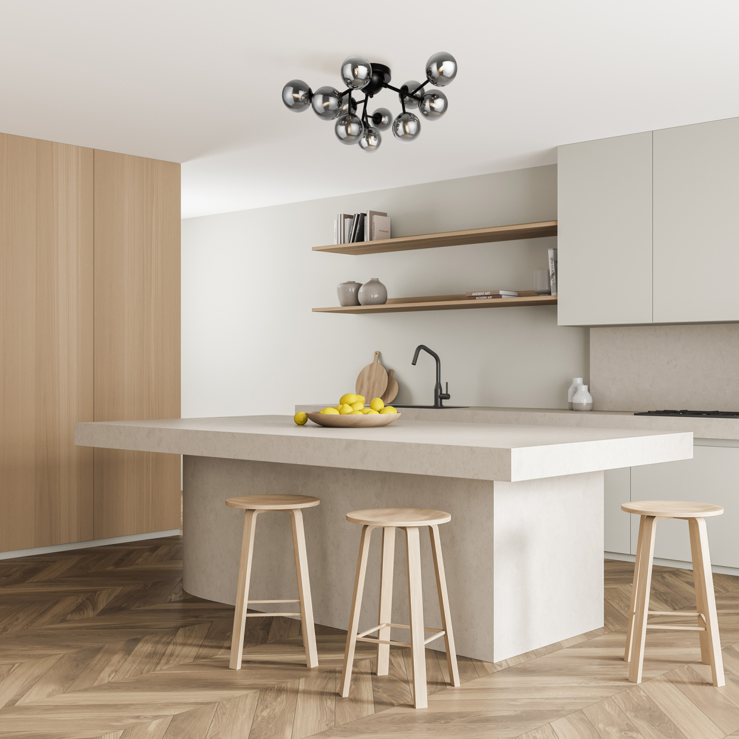 Maytoni Modern Dallas Потолочный светильник цвет: черный MOD545CL-12B