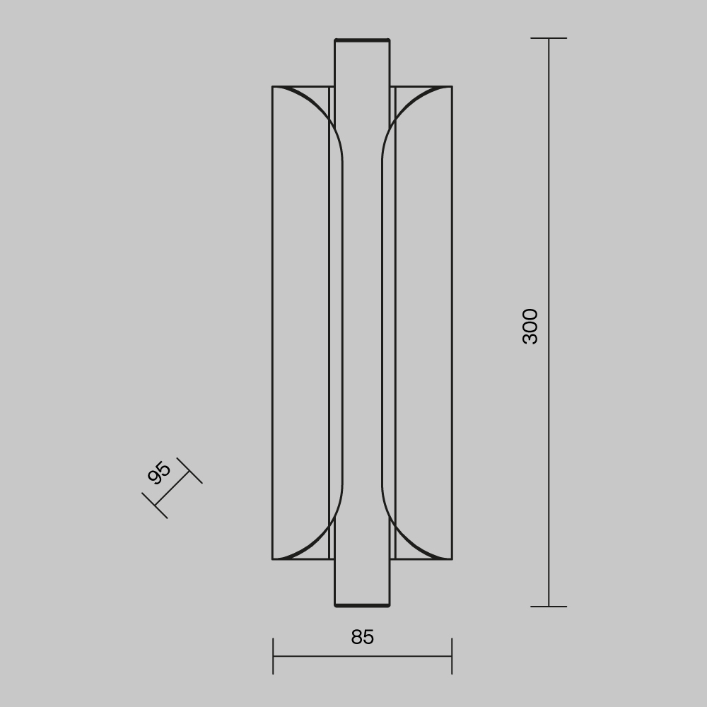 Maytoni Modern Interstellar Настенный светильник (бра) цвет: черный MOD309WL-L4GR4K