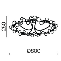 Maytoni Modern Tessara Потолочный светильник цвет: золото MOD081CL-L48G3K