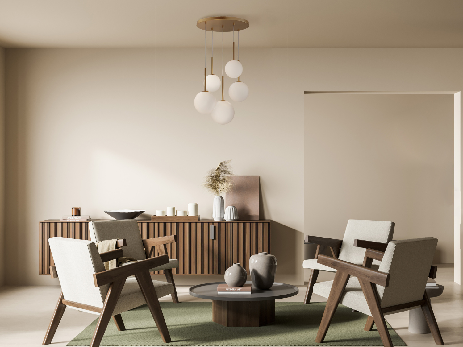 Maytoni Modern Basic form Подвесной светильник цвет: золото MOD321PL-05G1