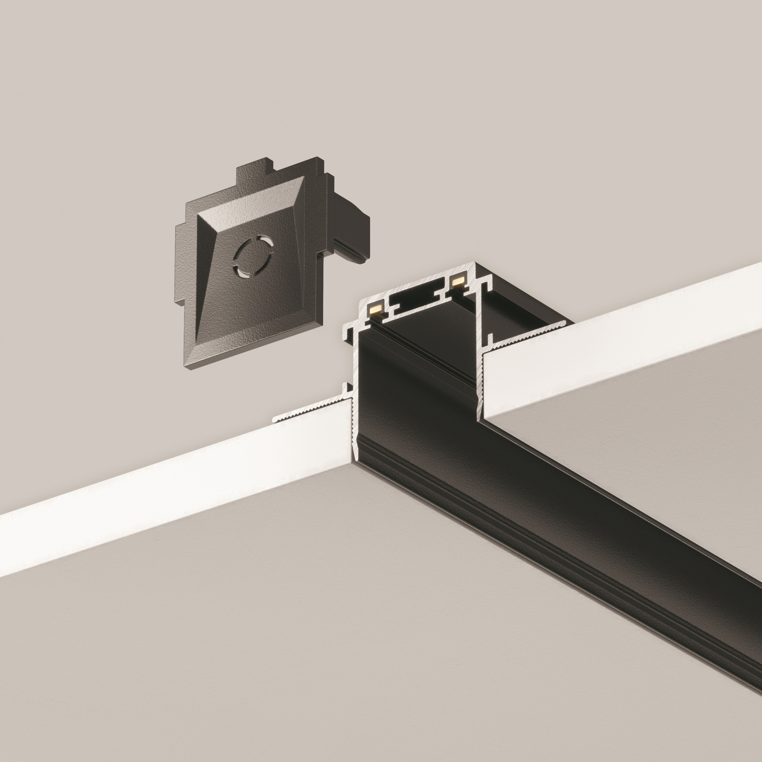 Maytoni Technical Busbar trunkings Radity Шинопровод встраиваемый цвет: черный TRA084MP-12B