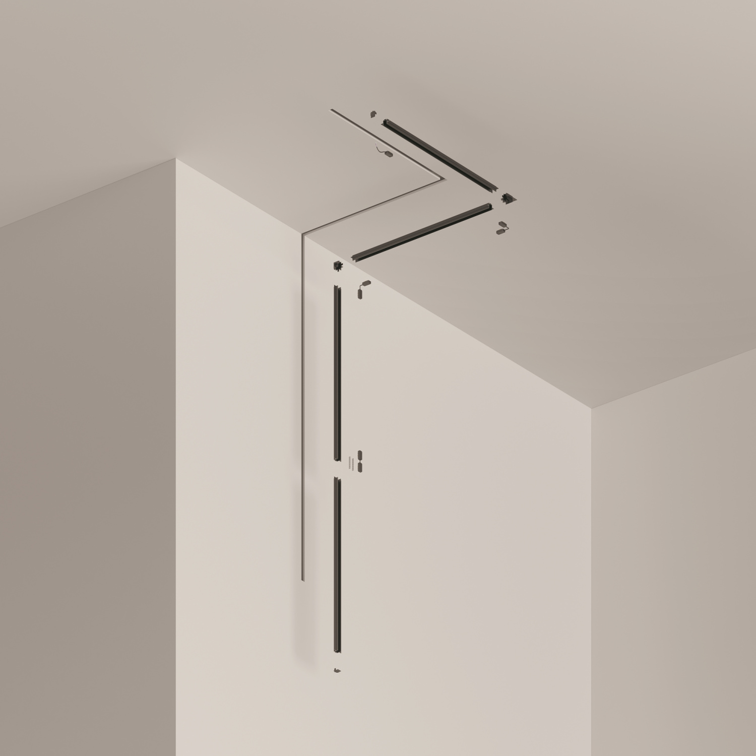 Maytoni Technical Busbar trunkings Radity Шинопровод встраиваемый цвет: черный TRA084MP-12B