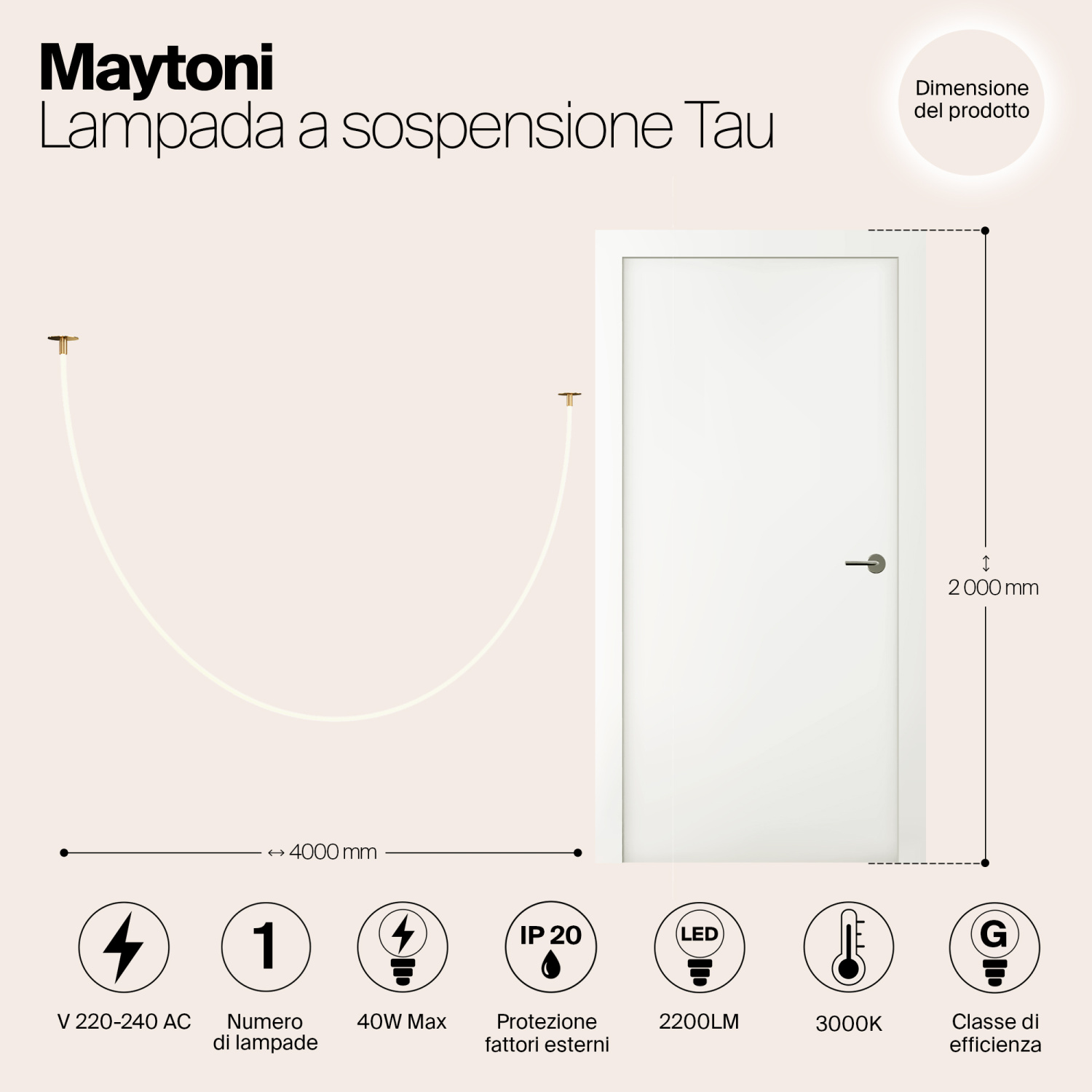 Maytoni Modern Tau Подвесной светильник цвет: золото MOD146PL-L40G3K