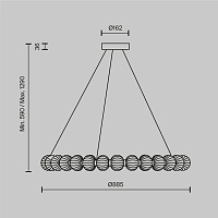 Maytoni Modern Amulet Подвесной светильник цвет: хром MOD555PL-L30CH4K
