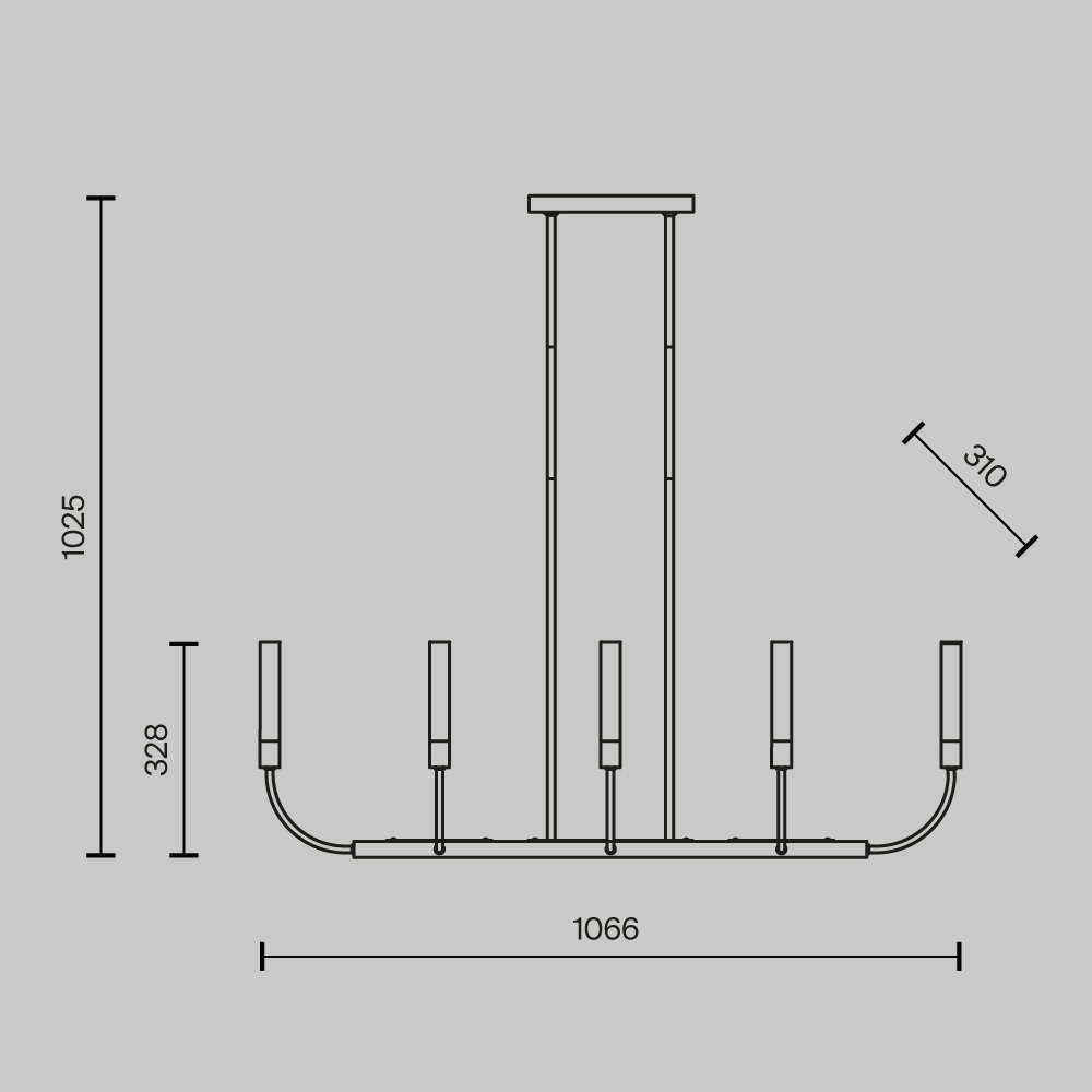 Maytoni Modern Deja Vu Потолочный светильник цвет: латунь MOD423CL-08C