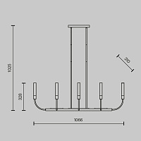Maytoni Modern Deja Vu Потолочный светильник цвет: латунь MOD423CL-08C