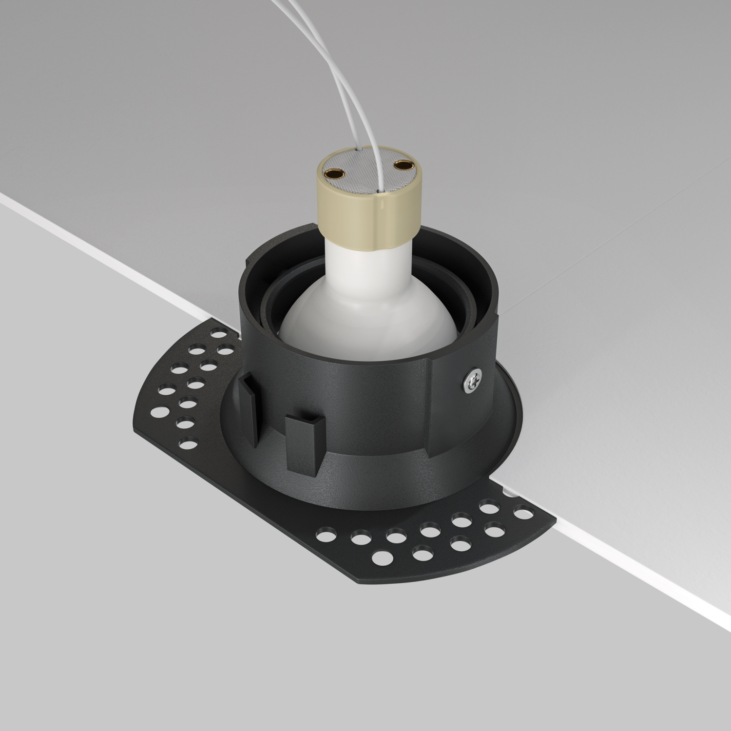 Maytoni Technical Dot Встраиваемый светильник цвет: черный DL042-01-RD-B