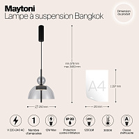 Maytoni Modern Bangkok Подвесной светильник цвет: черный MOD185PL-L11B3K1