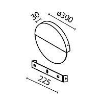 Maytoni Modern Jupiter Настенный светильник (бра) цвет: мрамор MOD320WL-L13MR3K1