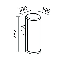 Maytoni Outdoor Conf Настенный светильник (бра) цвет: графит O451WL-01GF