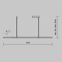 Maytoni Modern Halo Подвесной светильник цвет: черный MOD005PL-L48BK