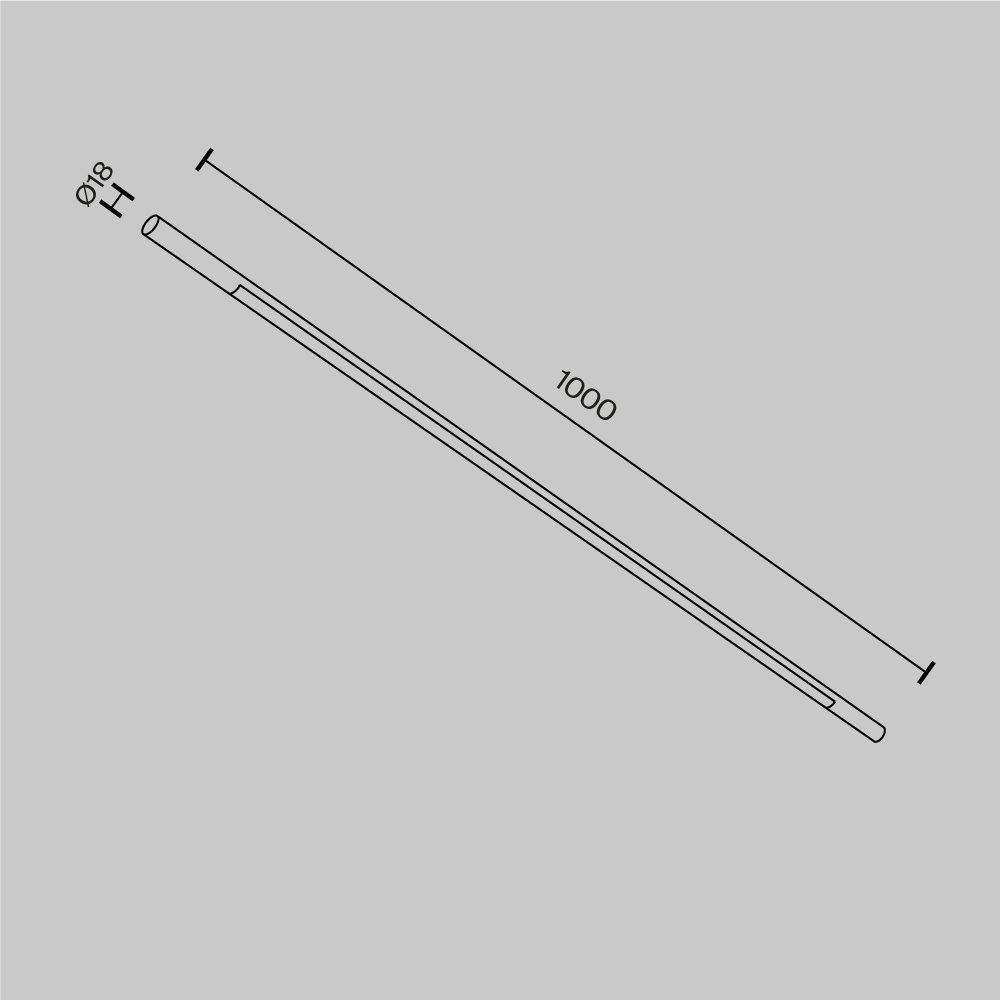 Maytoni Technical Basis Светильник цвет: черный C100CL-L1000-24W3-6K-B