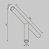 Maytoni Technical Focus LED Светильник цвет: черный C102CL-3W3-6K-B