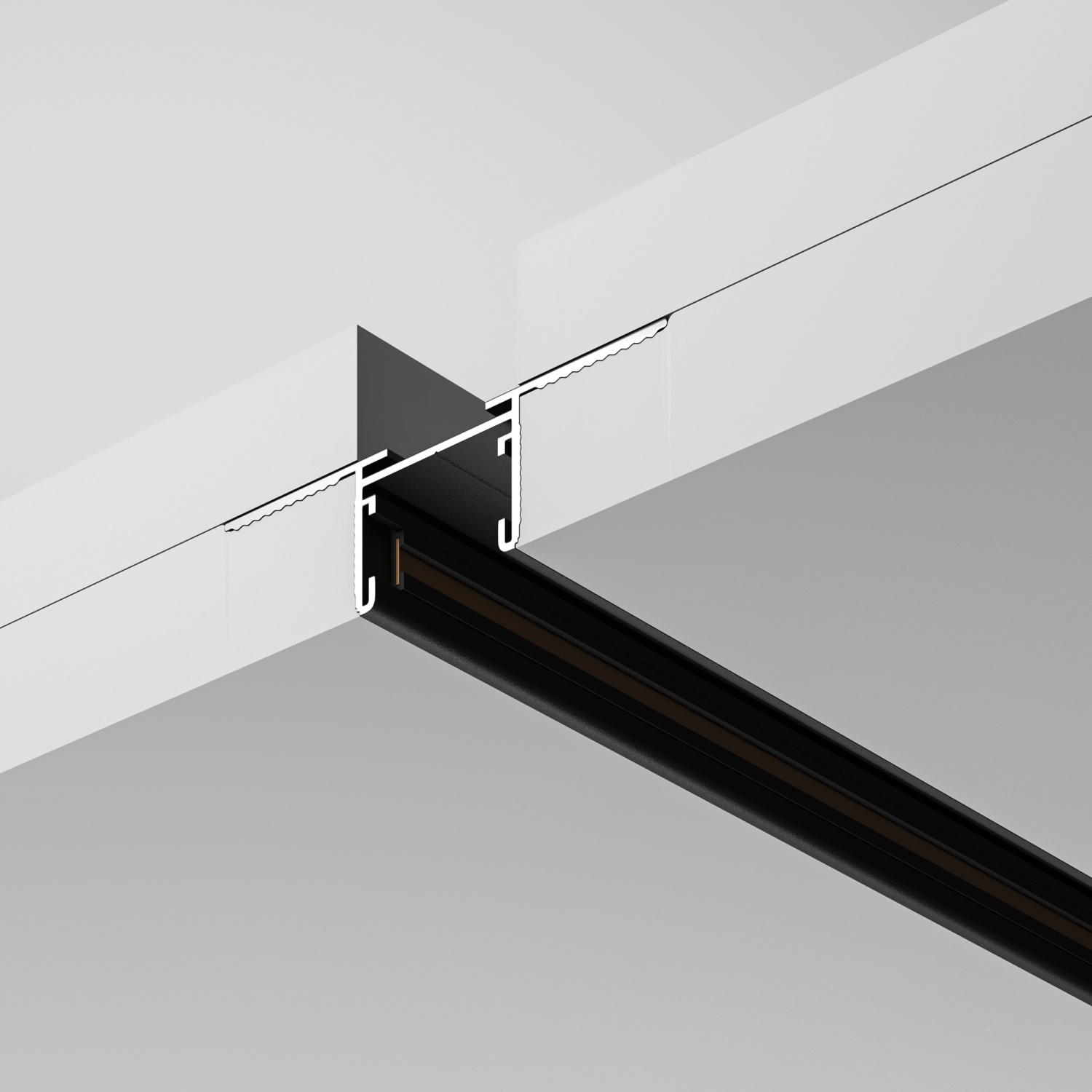 Maytoni Technical Busbar trunkings Basity Шинопровод встраиваемый цвет: черный TRX172-121B