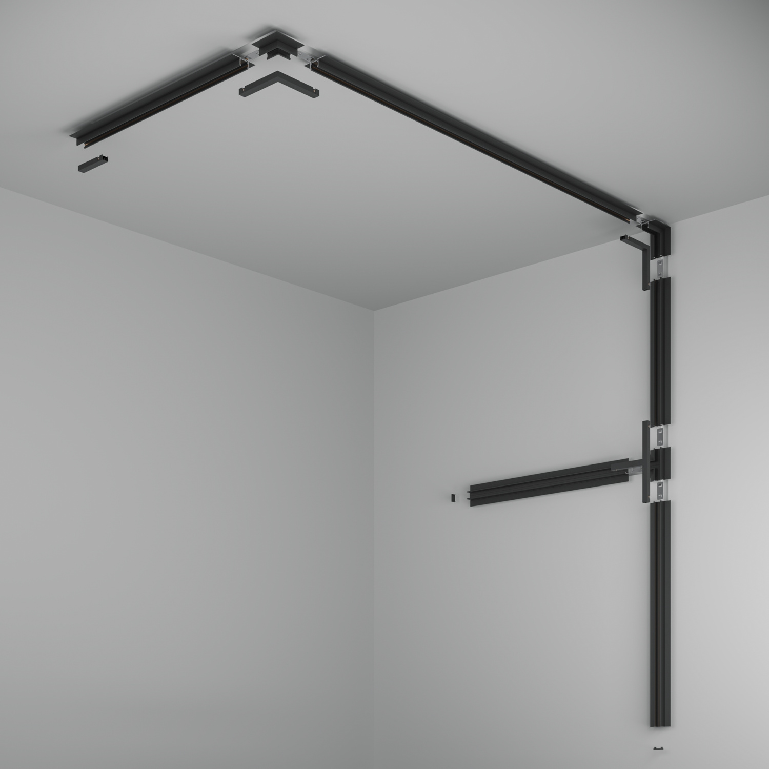 Maytoni Technical Busbar trunkings Basity Шинопровод встраиваемый цвет: черный TRX172-121B