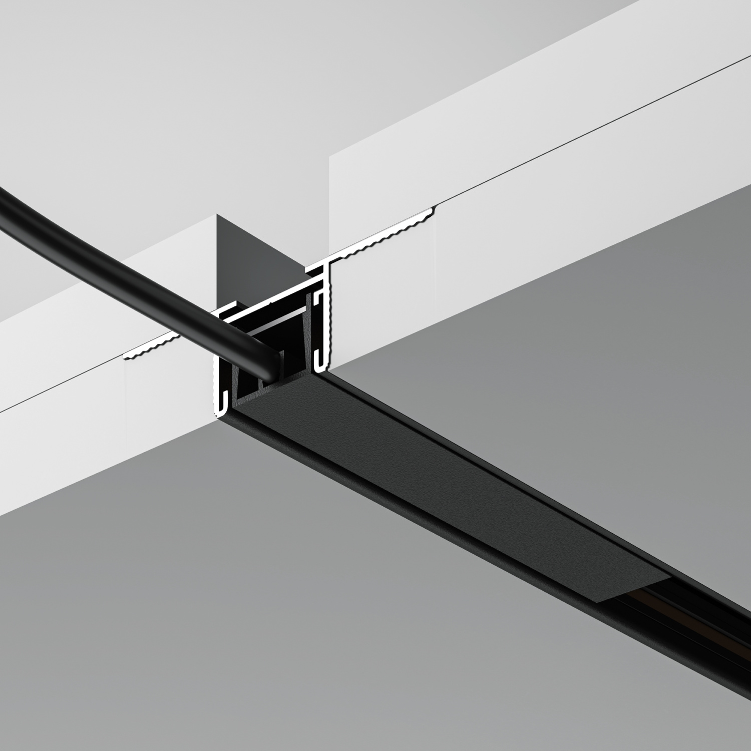 Maytoni Technical Busbar trunkings Basity Шинопровод встраиваемый цвет: черный TRX172-122B