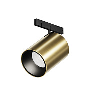 Maytoni Technical Focus Led Трековый светильник цвет: черный и латунь TR187-1-9W4K-M-BBS