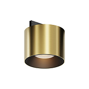 Maytoni Technical Alfa S Трековый светильник цвет: черный и латунь TR188-1-5W2.7K-M-BBS