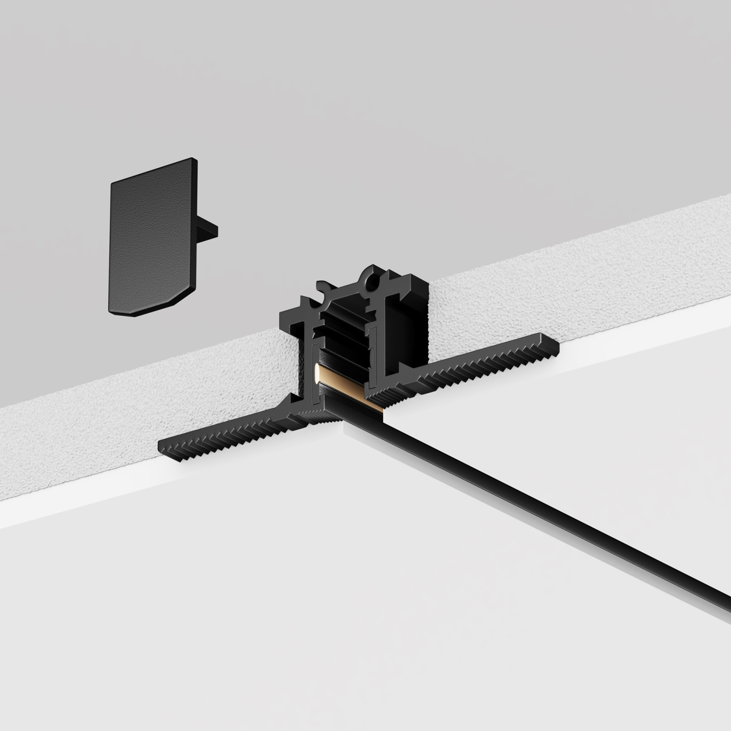 Maytoni Technical Busbar trunkings Levity Шинопровод встраиваемый цвет: черный TRX184-131B