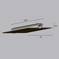Maytoni Technical Busbar trunkings Levity Шинопровод встраиваемый цвет: черный TRX184-131B