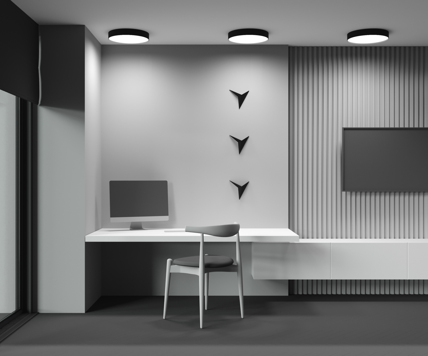 Maytoni Technical Zon Потолочный светильник цвет: черный C032CL-45W3K-RD-B