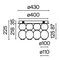 Maytoni Modern Drop Потолочный светильник цвет: золото MOD273CL-L60G3K