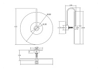 Maytoni Modern Mare Настенный светильник (бра) цвет: хром MOD305WL-01CH