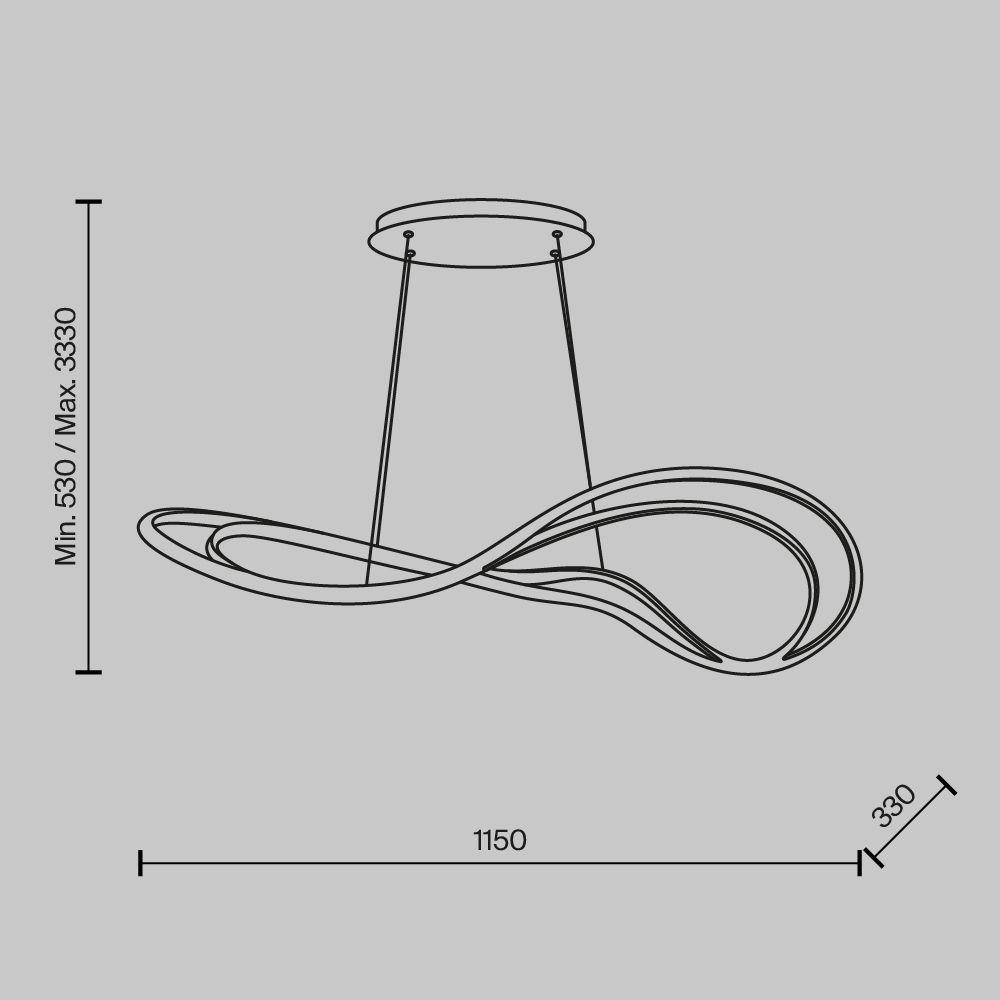 Maytoni Modern Plons Подвесной светильник цвет: латунь MOD283PL-L65BS3K