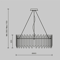 Maytoni Modern Coliseo Подвесной светильник цвет: латунь MOD135PL-08BS