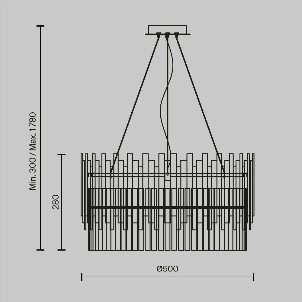 Maytoni Modern Coliseo Подвесной светильник цвет: латунь MOD135PL-06BS