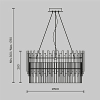 Maytoni Modern Coliseo Подвесной светильник цвет: латунь MOD135PL-06BS
