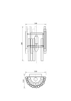 Maytoni Modern Coliseo Настенный светильник (бра) цвет: латунь MOD135WL-01BS