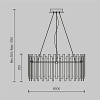Maytoni Modern Coliseo Подвесной светильник цвет: латунь MOD136PL-06BS