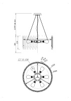Maytoni Modern Coliseo Подвесной светильник цвет: латунь MOD136PL-06BS