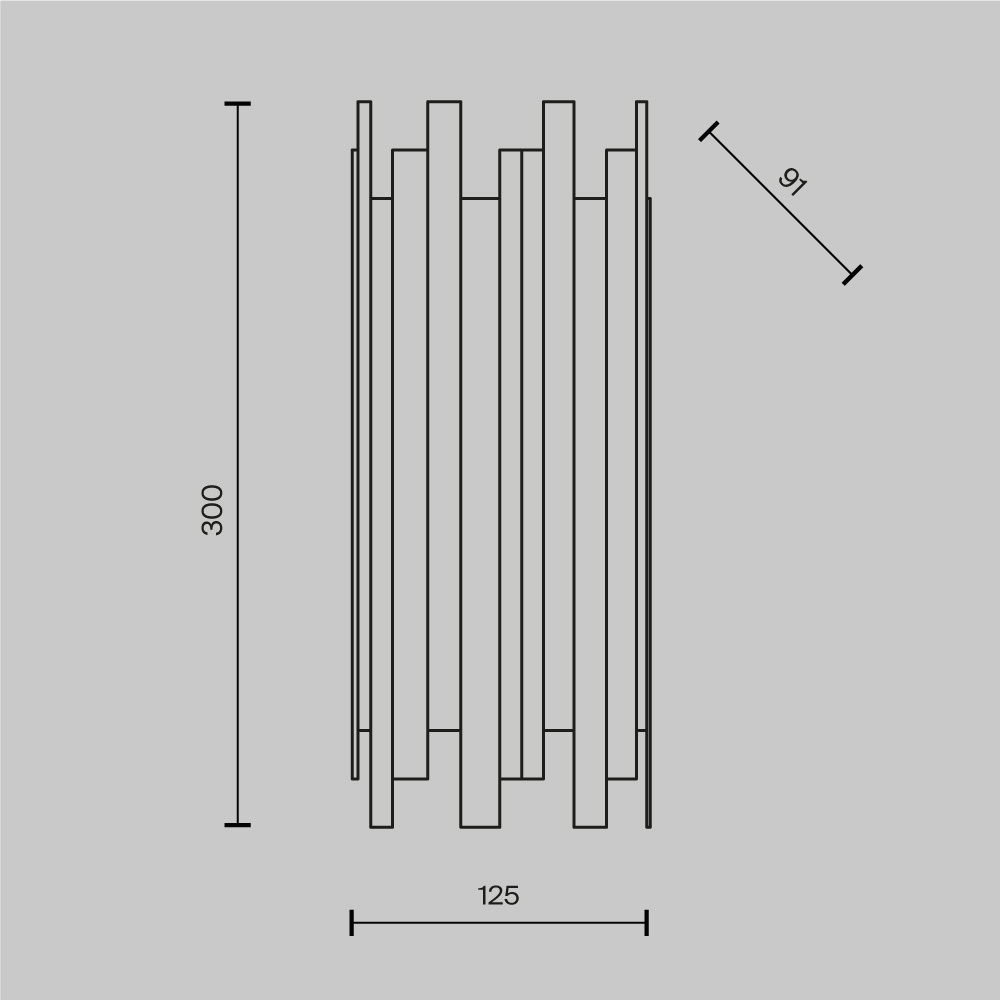 Maytoni Modern Coliseo Настенный светильник (бра) цвет: латунь MOD136WL-01BS