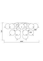 Maytoni Modern Bolla Потолочный светильник цвет: латунь MOD133CL-04BS
