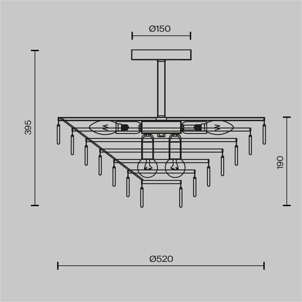 Maytoni Modern Mazzo Потолочный светильник цвет: золото MOD130CL-11G