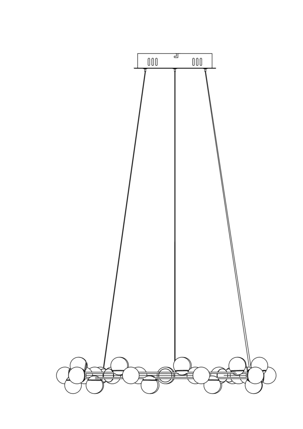 Maytoni Modern Tessara Подвесной светильник цвет: золото MOD081PL-L50G3K