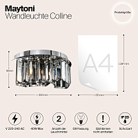 Maytoni Modern Colline Настенный светильник (бра) цвет: хром MOD083WL-02CH