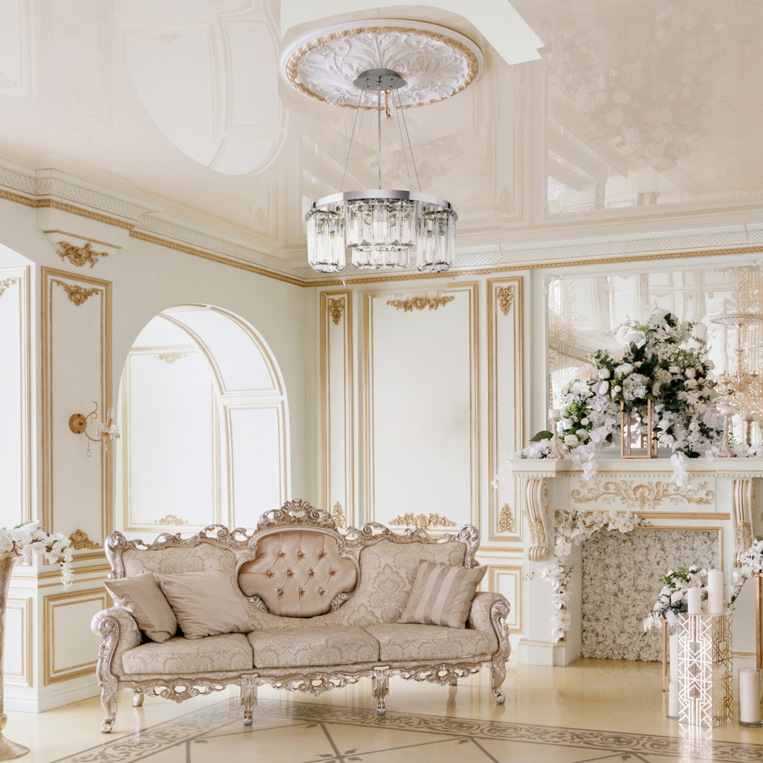 Maytoni Modern Colline Подвесной светильник цвет: хром MOD083PL-04CH