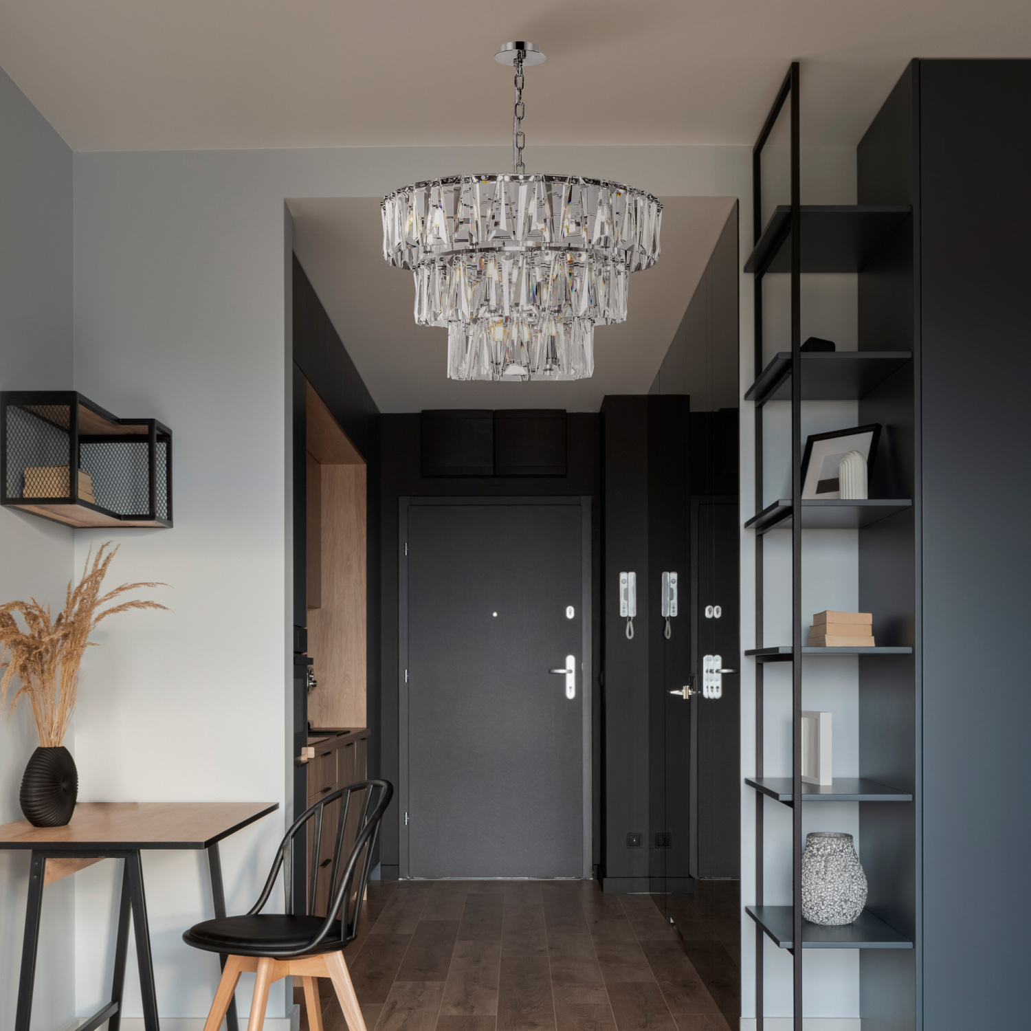 Maytoni Modern Puntes Подвесной светильник цвет: хром MOD043PL-18CH