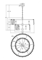 Maytoni Modern Puntes Подвесной светильник цвет: хром MOD043PL-12CH