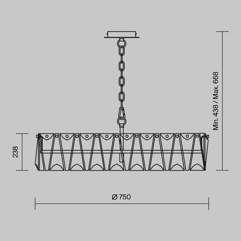Maytoni Modern Puntes Подвесной светильник цвет: золото MOD043PL-08G